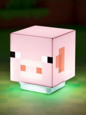 Lampka Minecraft Świnka z dźwiękiem