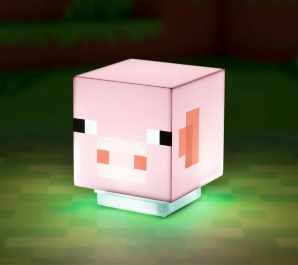 Lampka Minecraft Świnka z dźwiękiem