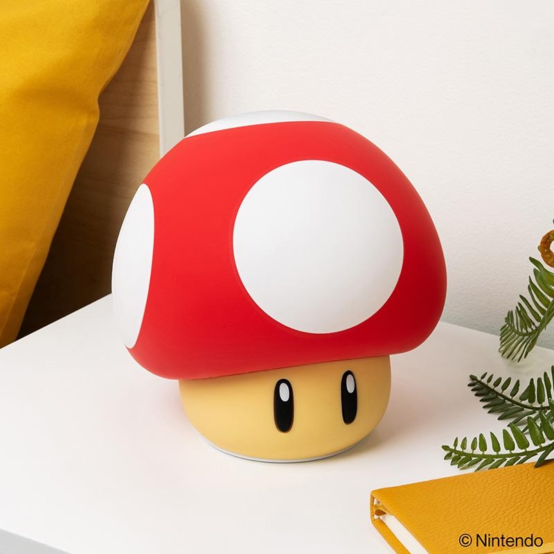 Super Mario SquishyGlo Light Rechargeable Super Mushroom (high: 14,5 cm)