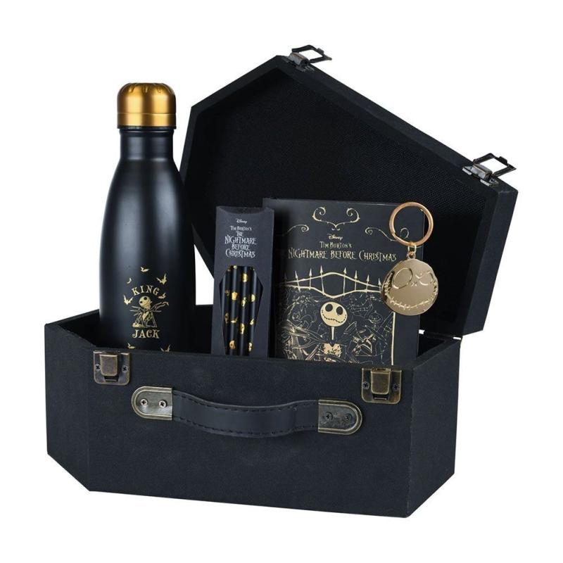 THE NIGHTMARE BEFORE CHRISTMAS - COFFIN PREMIUM GIFT SET (4x pencils, metal bottle,notebook, key ring)
