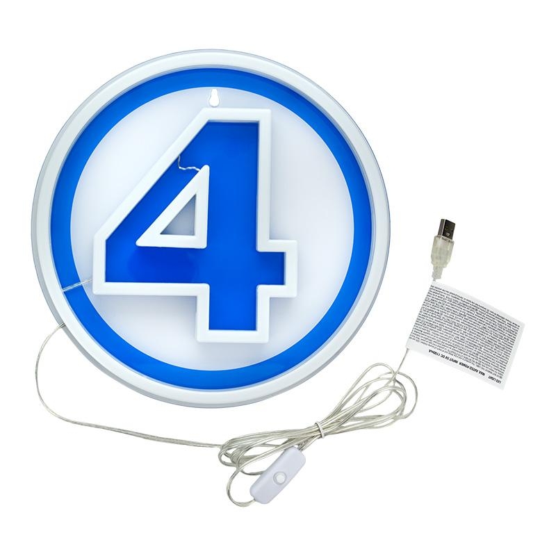 Marvel Fantastic 4 Wall Mountable LED Neon Light (high: 24,5 cm)