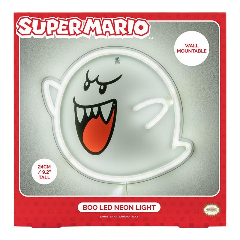 Super Mario Wall Mountable LED Neon Light - Boo (high: 24 cm)