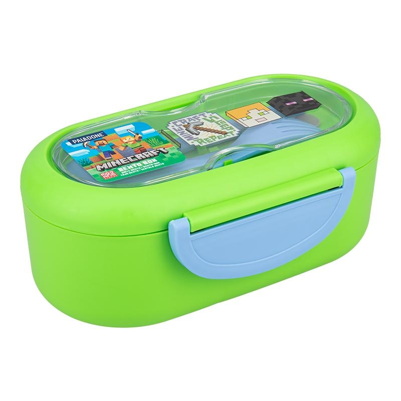 Minecraft Bento Box with cutlery