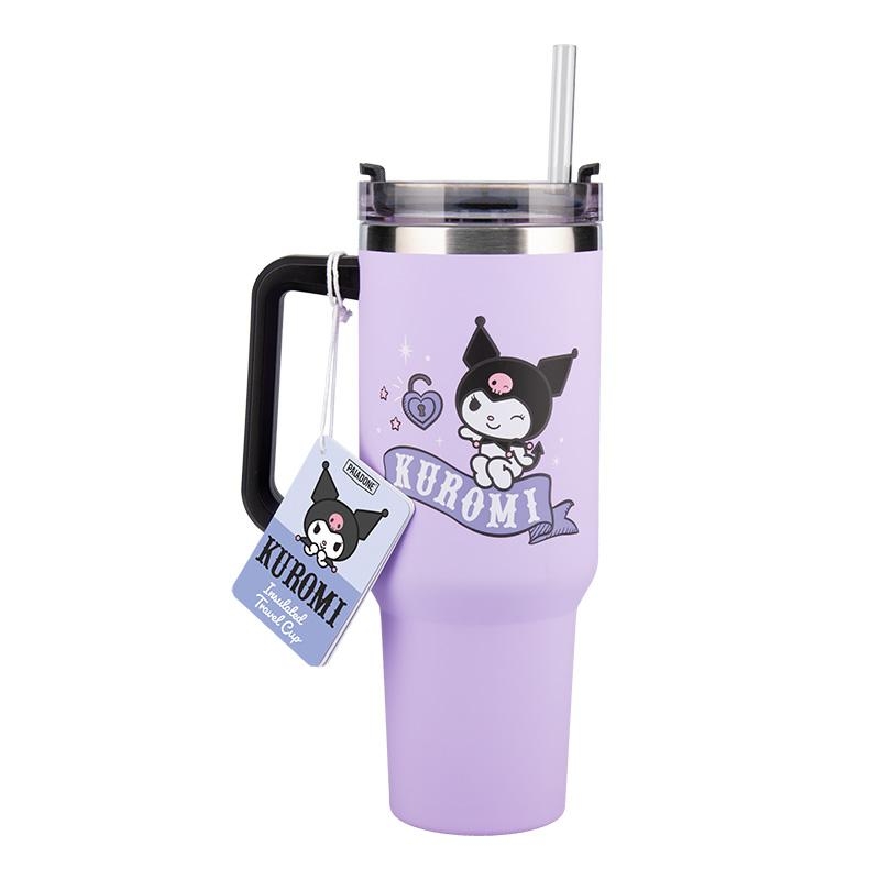 Kuromi insulated cup and straw (900 ml)