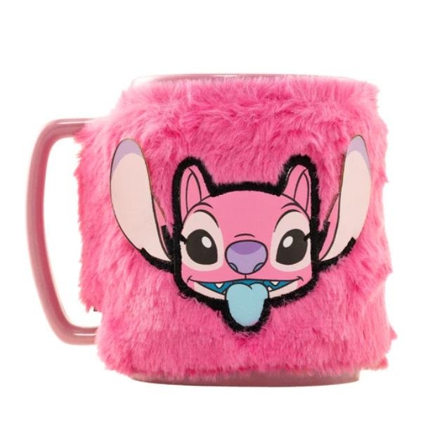 DISNEY LILO & STITCH FUZZY MUG - ANGEL