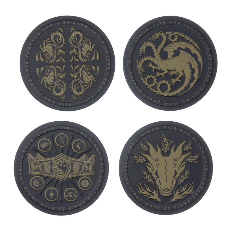 House of the Dragon Metal Coasters set (4 pcs)
