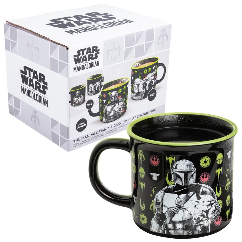 Star Wars Mandalorian and Grogu heat change mug