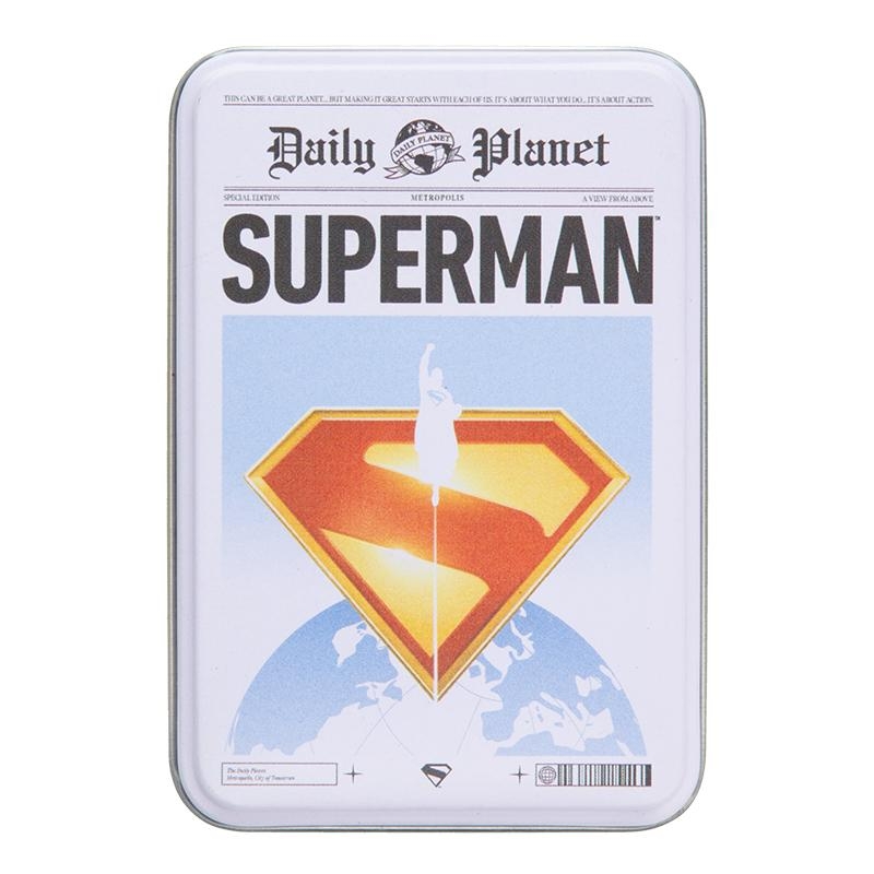 Superman Playing Cards in a Tin