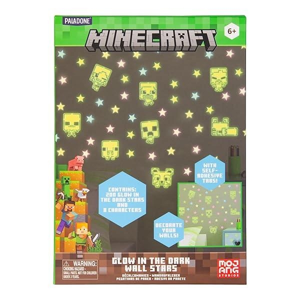 Minecraft Glow in the Dark Wall Decal Stars (208 pcs)