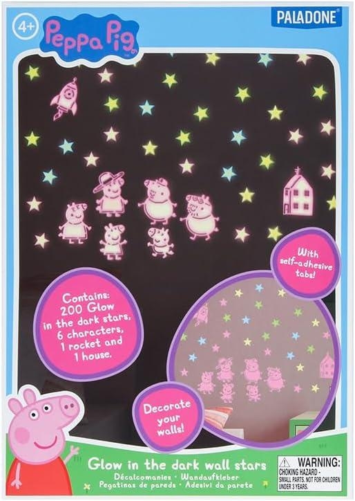 Peppa Pig Glow in the Dark Wall Decal Stars