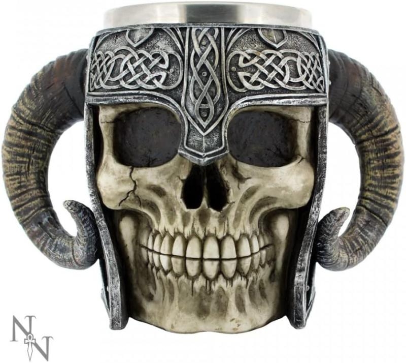 Viking Skull Tankard (high: 19 cm)