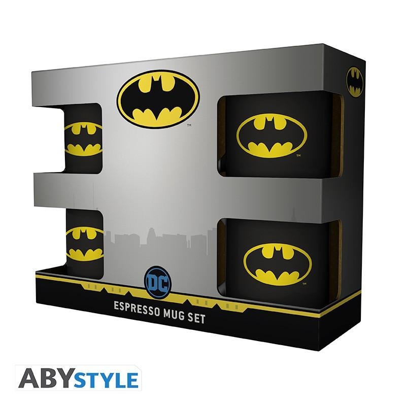 DC COMICS - Set 4 espresso mugs - Batman Iconic