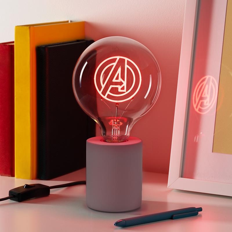 Marvel Avengers LED Neon Bulb Lamp (high: 24,3 cm)