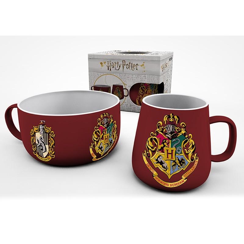 Harry Potter crest breakfast set: mug + bowl