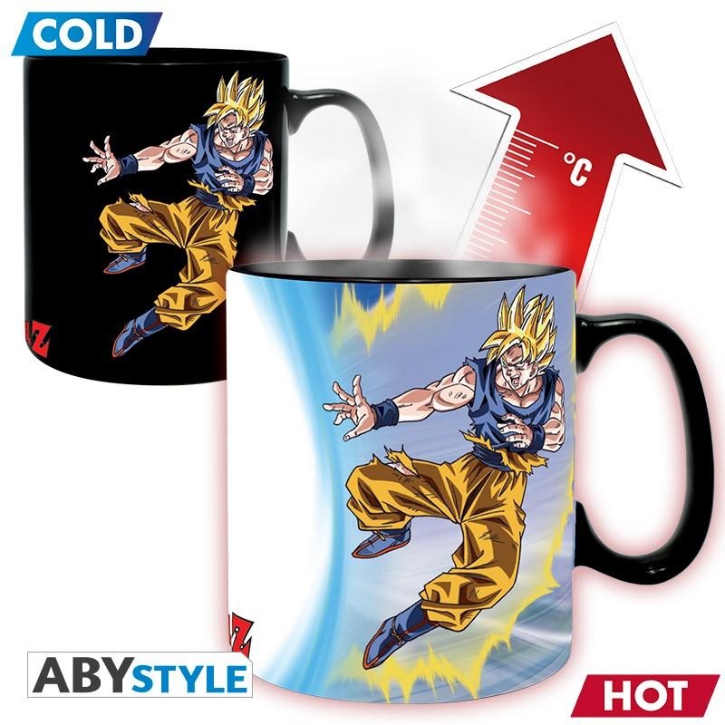 DRAGON BALL Mug Heat Change (460 ml) - Goku vs Buu