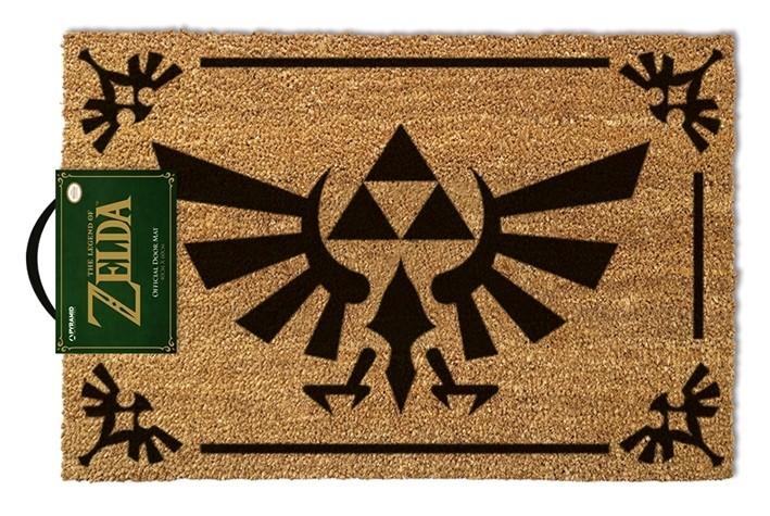 THE LEGEND OF ZELDA (TRIFORCE BLACK) DOORMAT