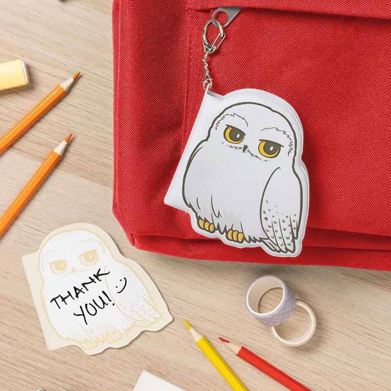 Harry Potter Mini Puffy Notepad Keyring - Hedwig