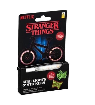 Stranger Things 5 LED Bike Lights and stickers