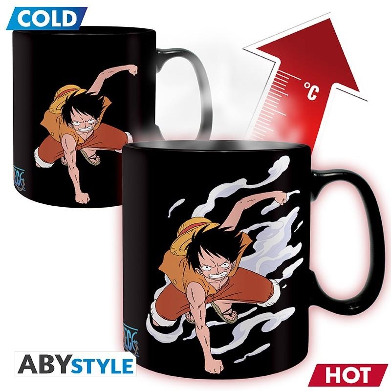 ONE PIECE Mug Heat Change (460 ml) Luffy & Ace