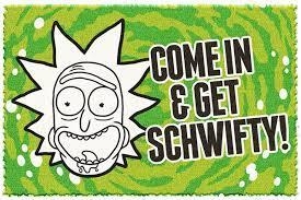 RICK AND MORTY (GET SCHWIFTY) DOOR MAT