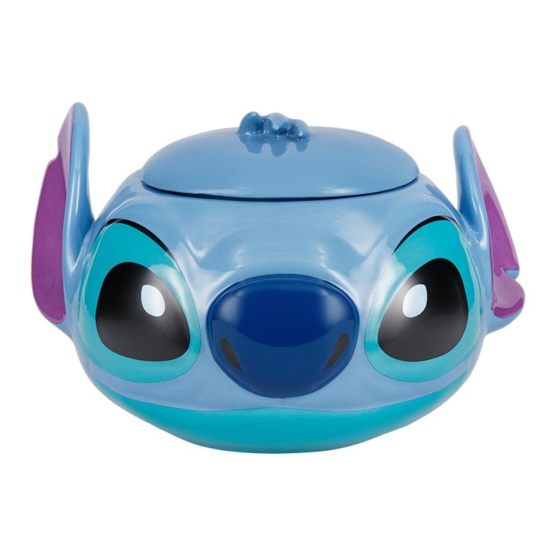 Disney Stitch Shaped Cookie Jar