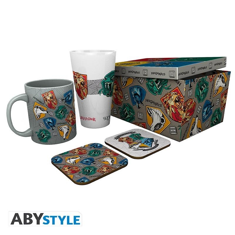 Harry Potter gift set: mug, glass, 2 x coasters - Stand Together