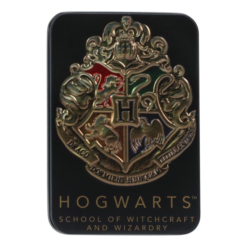 Harry Potter Hogwarts Playing Cards in a Tin Black