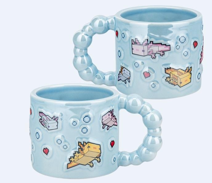 Minecraft Axolotl Bubble Shaped Mug