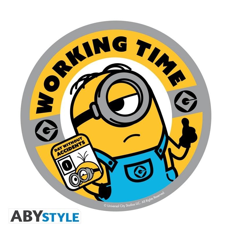 MINIONS flexible mousepad Working Time (diameter: 21,5 cm)