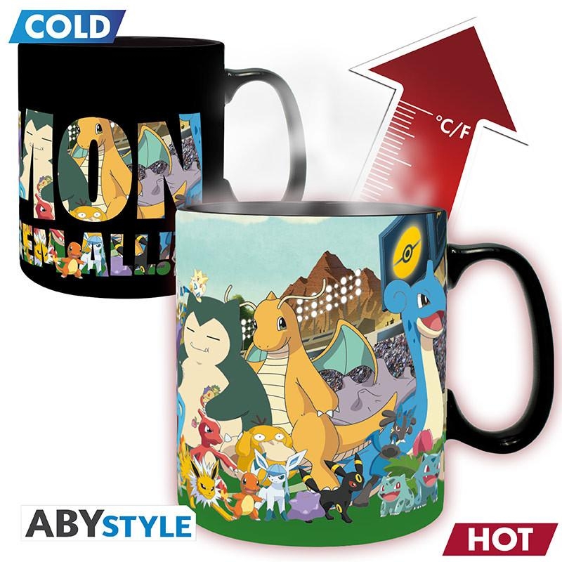 POKEMON mug heat change (460 ml) Gotta catch em all