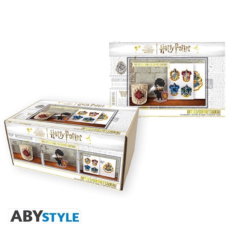 HARRY POTTER gift set: candle, acrylic graphics, stickers