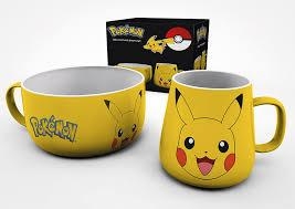 Pokemon Pikachu breakfast set: mug + bowl