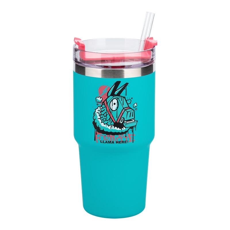 Fortnite Gamer Cup insulated cup and straw (600 ml)