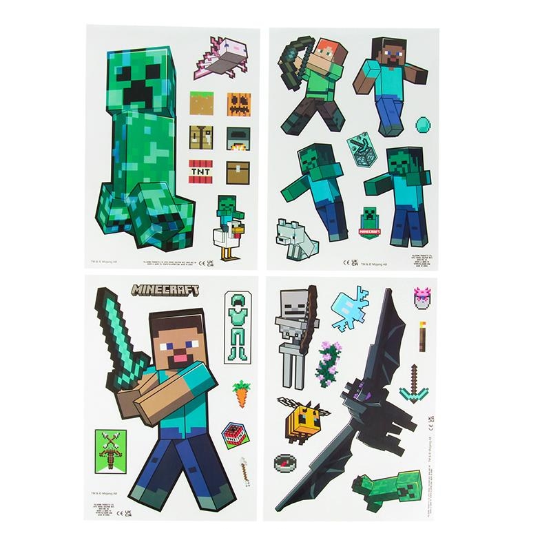 Minecraft Window Cling Decals Set