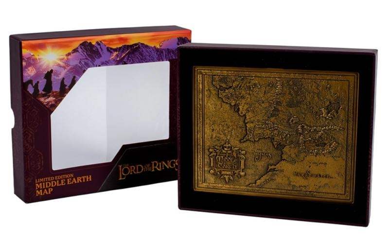 Lord of the Rings Middle Earth Metal Map