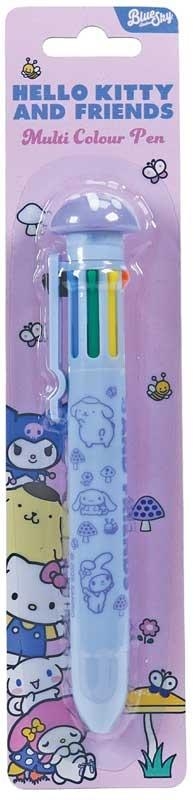 Hello Kitty & Friends Pen - 8 Colour - Mushroom