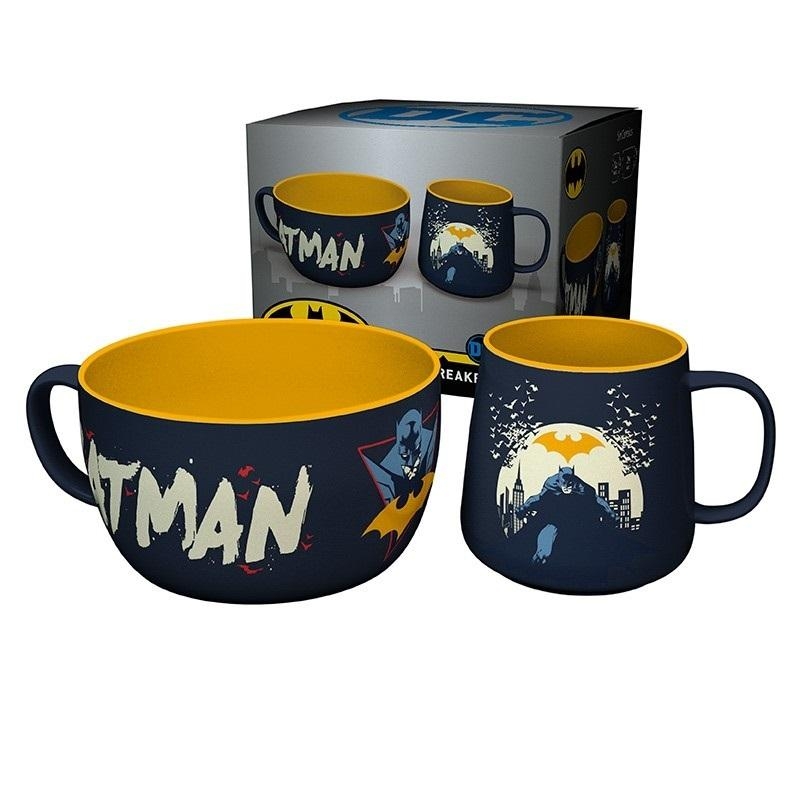 DC COMICS - Breakfast Set Mug + Bowl - Batman Iconic