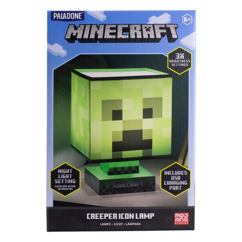 Minecraft Creeper Lamp and USB Charger (high: 26 cm)