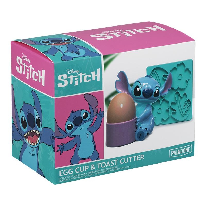 Disney Stitch Egg Cup and Toast Cutter Set