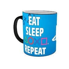 Playstation heat change mug EAT SLEEP PLAY REPEAT