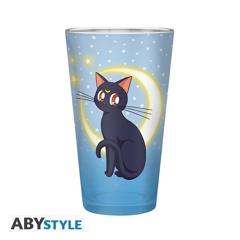 SAILOR MOON large glass (400ml) - Luna & Artemis