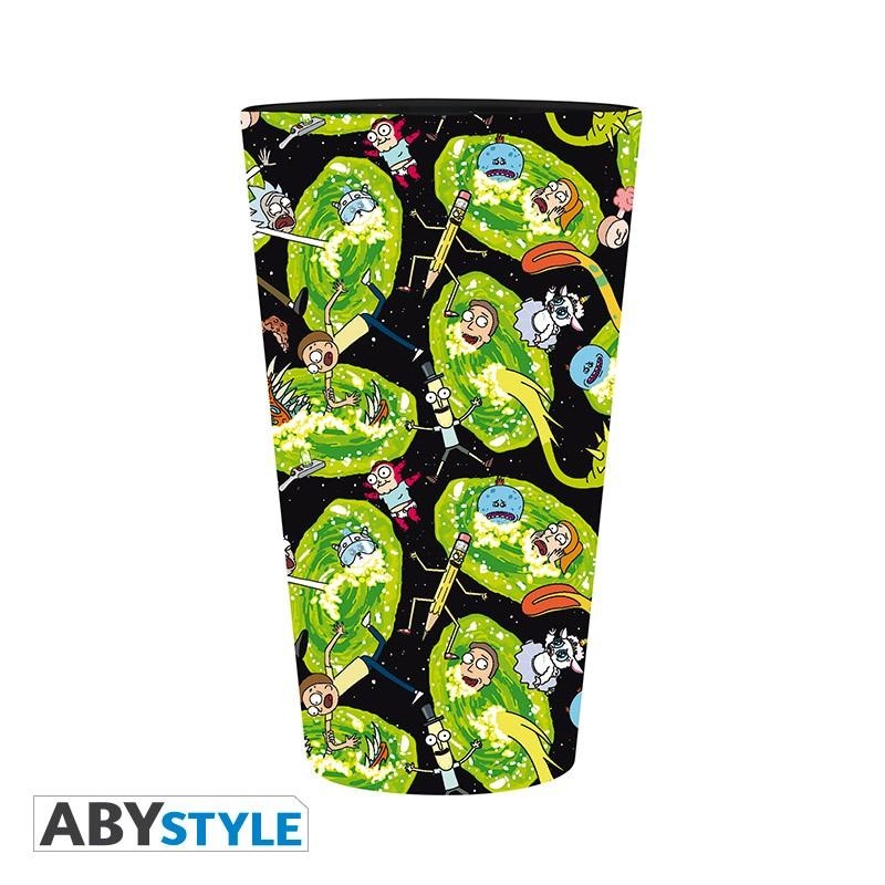 Rick and Morty large glass (400 ml) - Portals