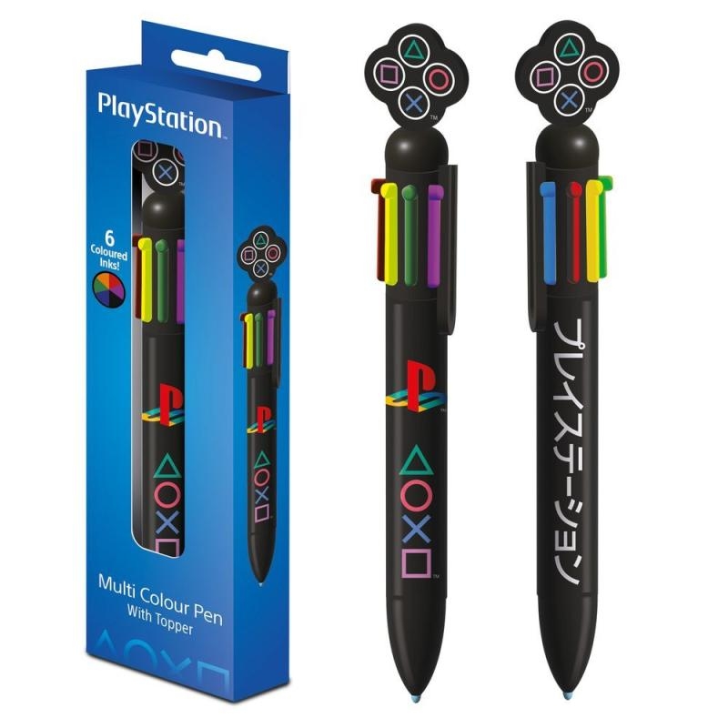 PLAYSTATION (CLASSIC COLOURS) 6 IN 1 MULTI COLOUR PEN