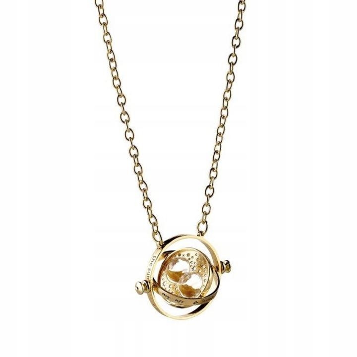 Harry Potter Spinning Time Turner Necklace gold plated