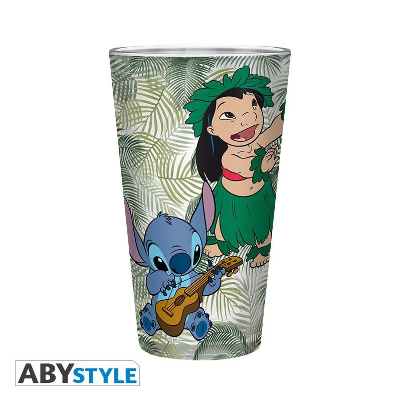 Disney large glass (400 ml) - Lilo & Stitch