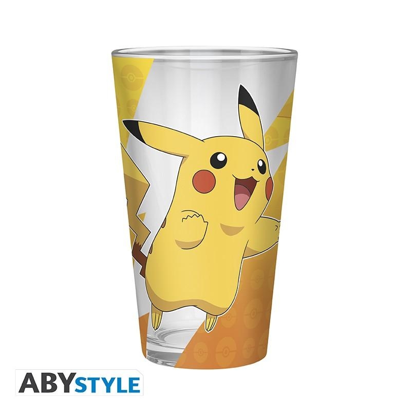 Pokemon large glass (400 ml) - Pikachu