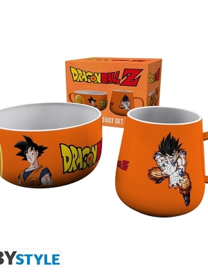 Dragon ball Z Goku breakfast set: mug + bowl