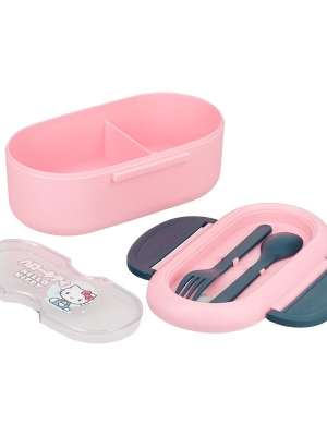 Hello Kitty Bento Box with cutlery