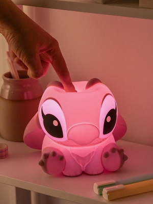 Disney Lilo & Stitch SquishyGlo Silicone Light Rechargeable - Angel (high: 14,5 cm)