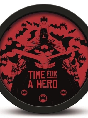 BATMAN (TIME FOR A HERO) DESK CLOCK (diameter: 12,5 cm)